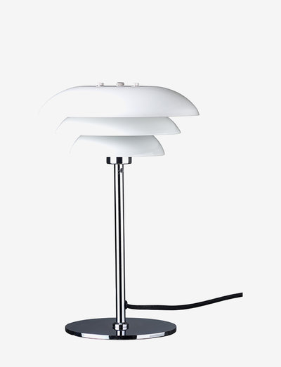 DL20 Opal/Chrome Table Lamp - galda lampas - opal/ chrome
