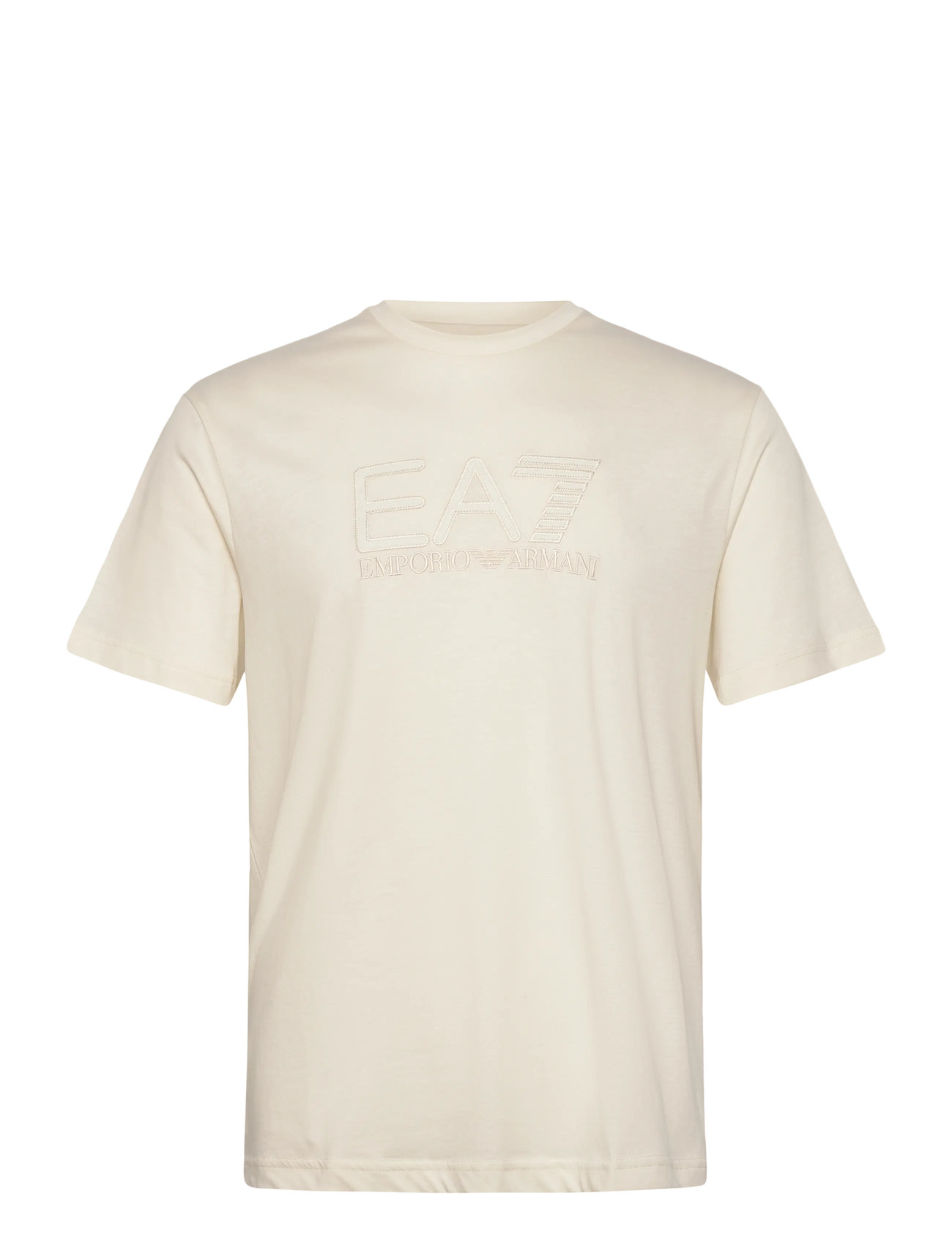 EA7 T-Shirt, M, Cream, T-Shirts > Kortærmede, Herre