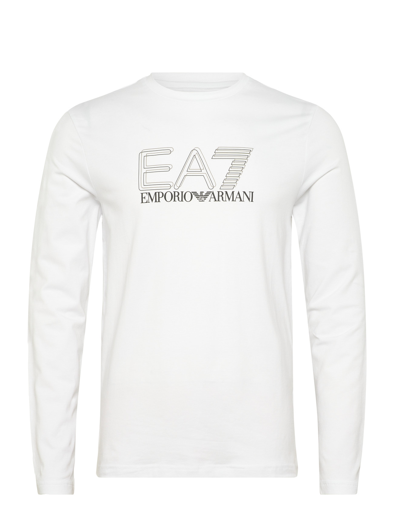 EA7 T-Shirt, XL, White, T-Shirts > Langærmede, Herre