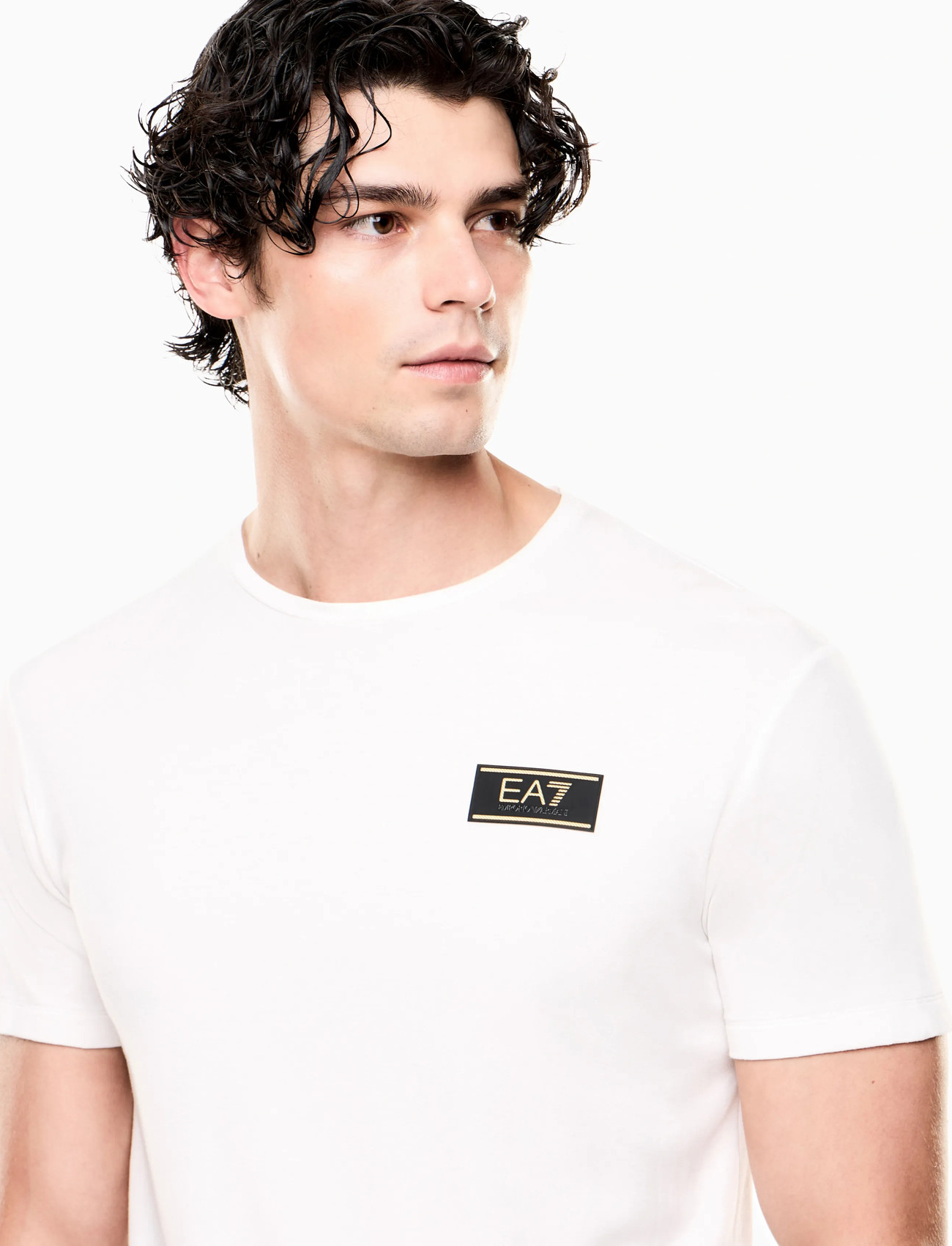 EA7 T-Shirt, S, Cream, Sport Overdele > Sport T-shirts, Herre