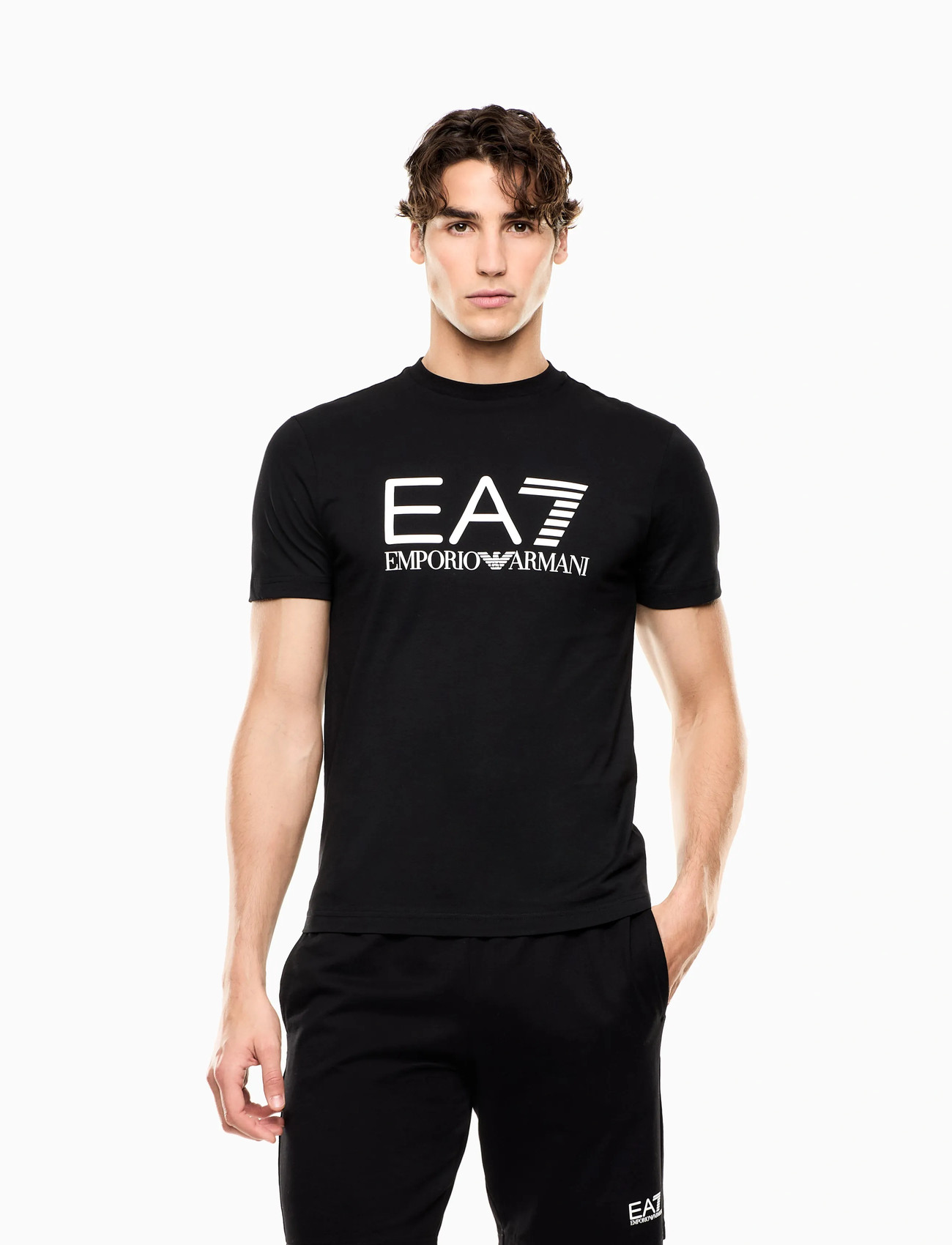 EA7 T-Shirt, XXL, Black, T-Shirts > Kortærmede, Herre