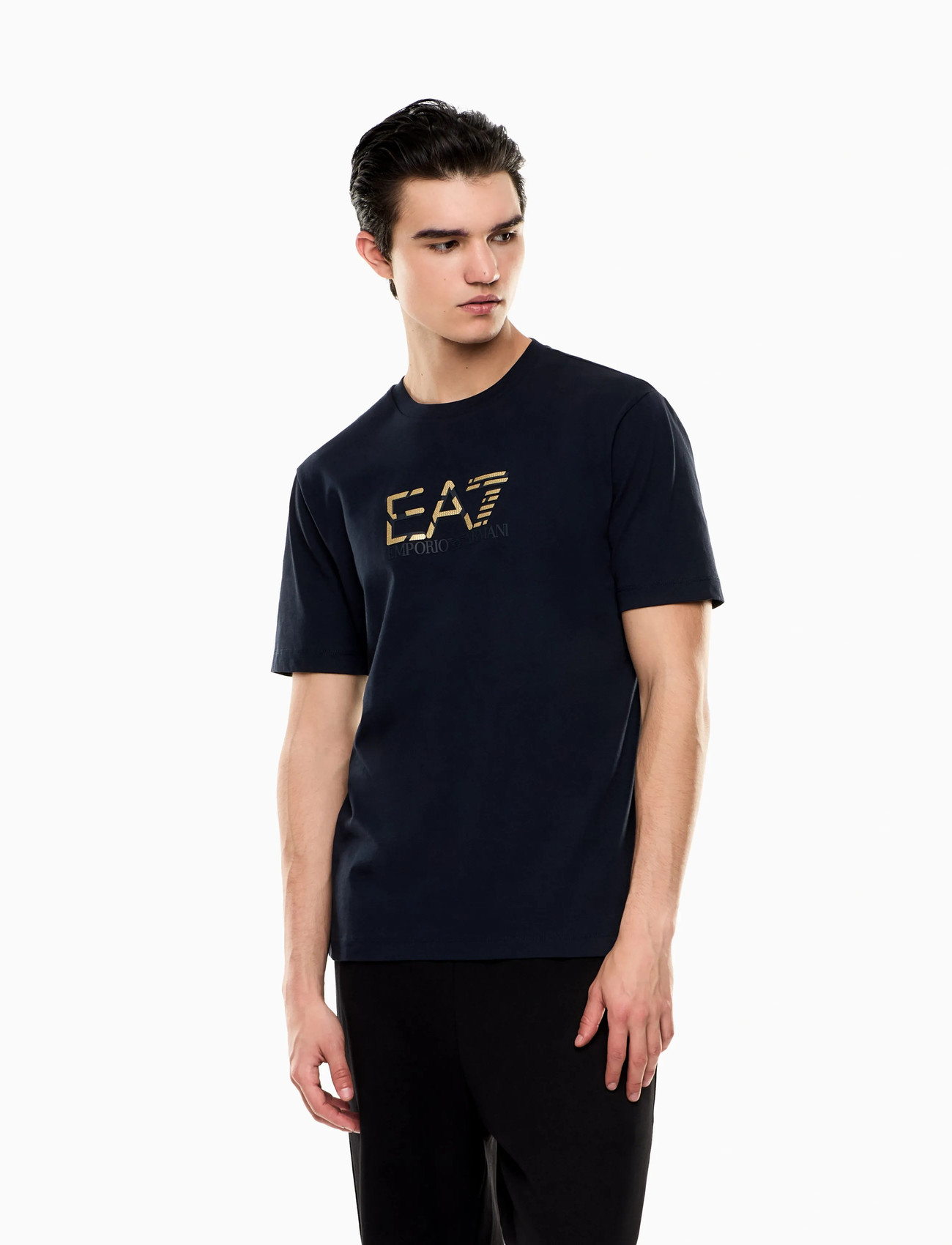 EA7 T-Shirt, S, Navy, T-Shirts > Kortærmede, Herre