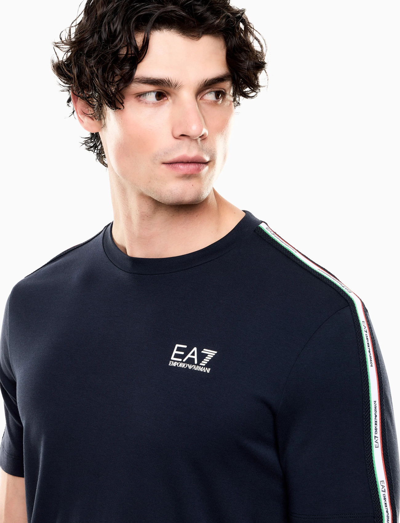 EA7 T-Shirt, M, Navy, T-Shirts > Kortærmede, Herre