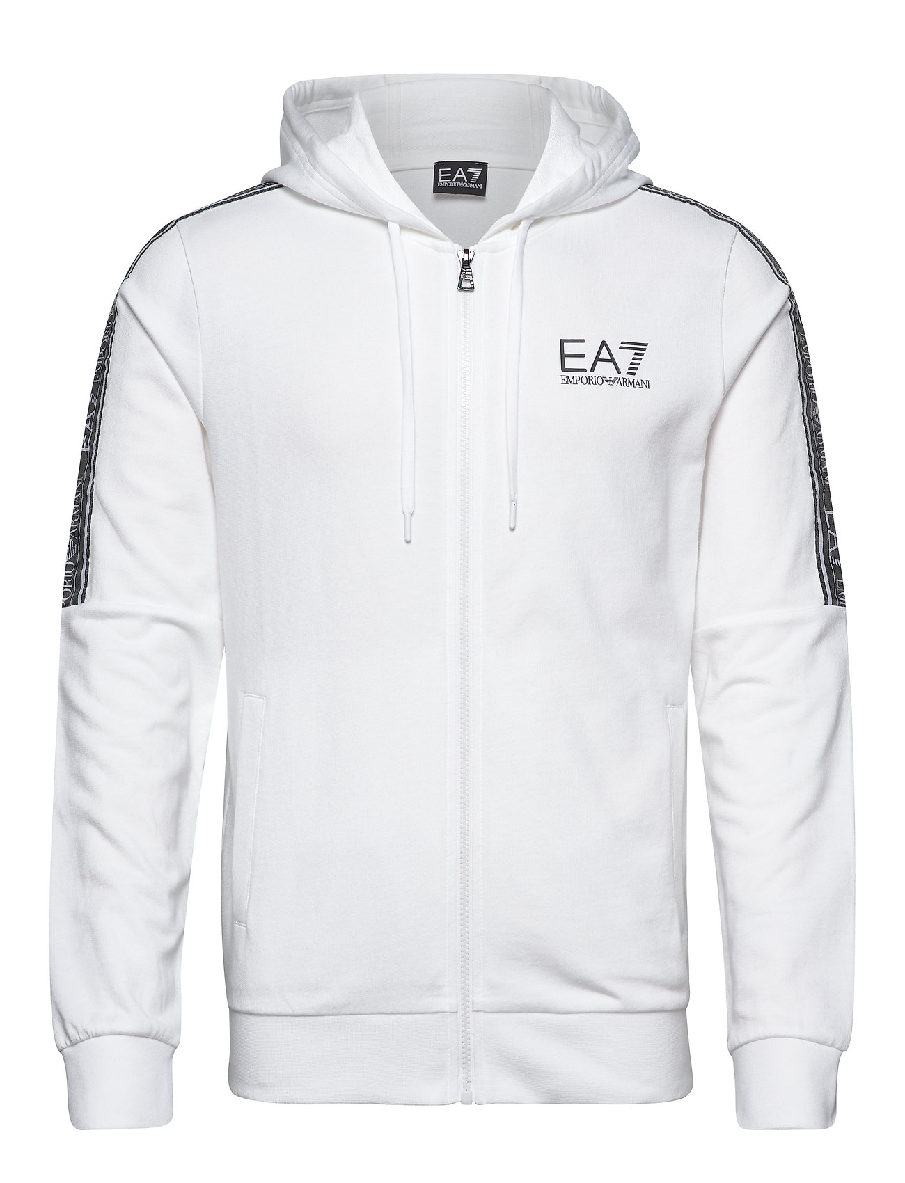 ea7 white hoodie