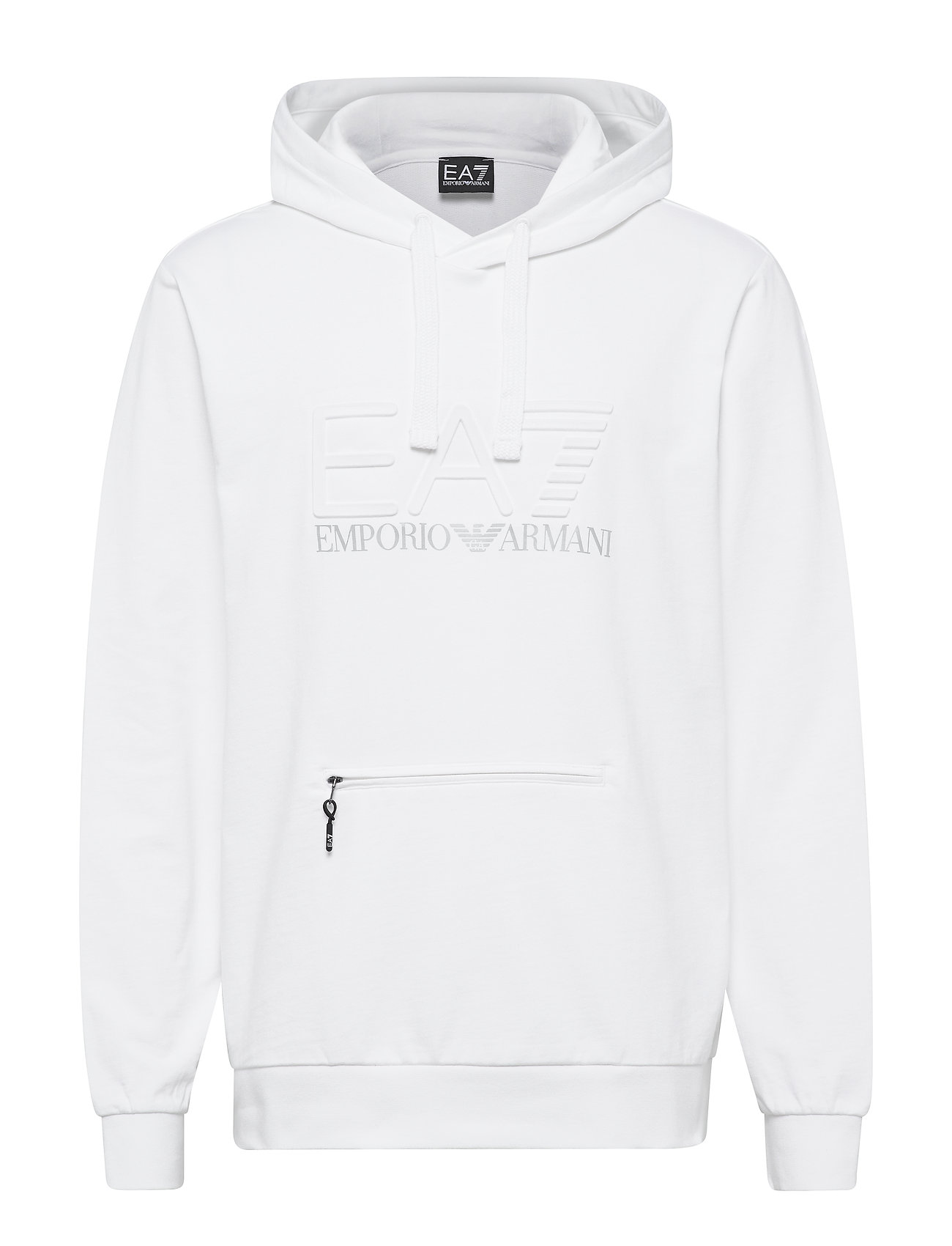 ea7 white hoodie