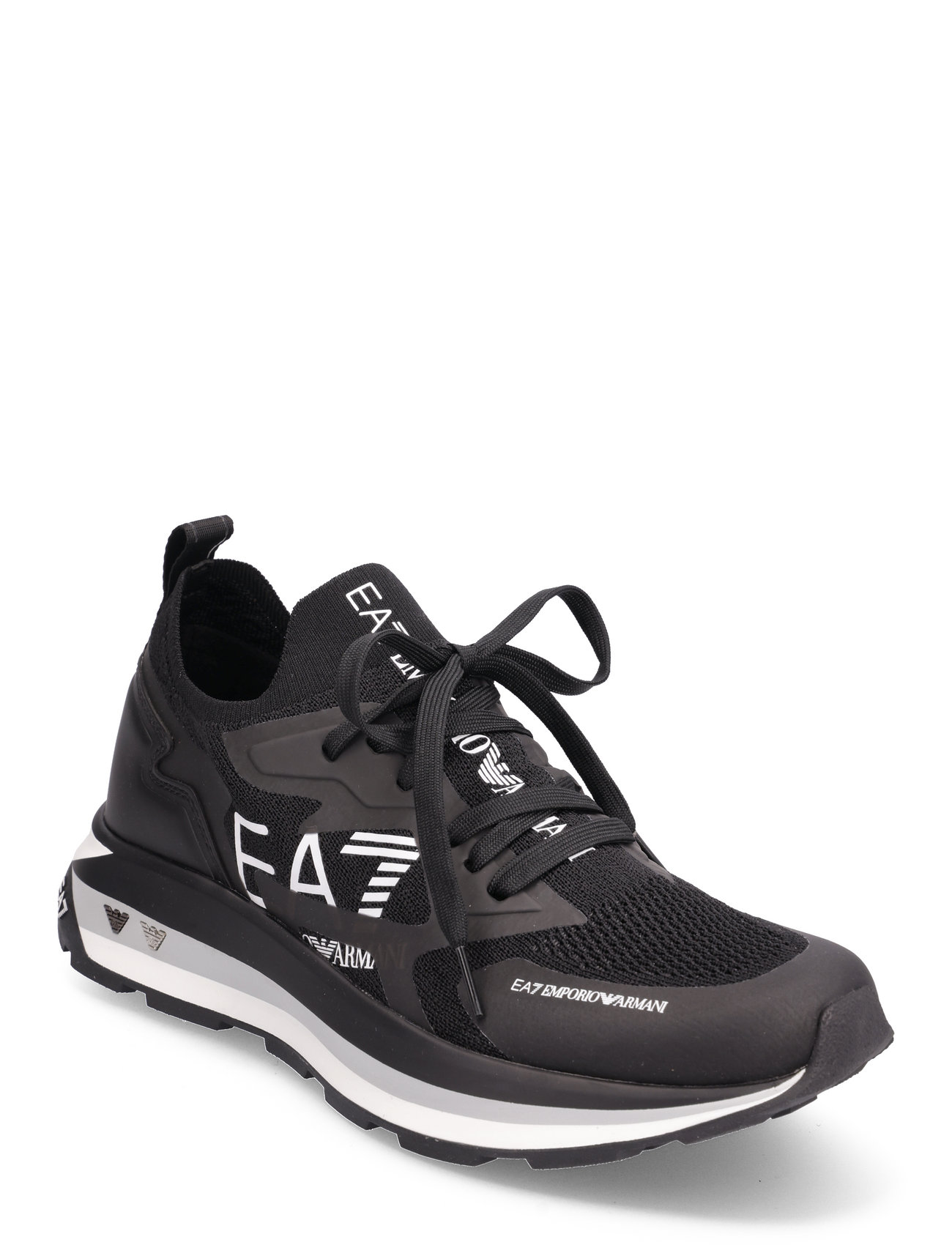 Emporio Armani EA7 Black/Grey Mesh Sneaker Trainer UK 10: Amazon.co.uk:  Fashion