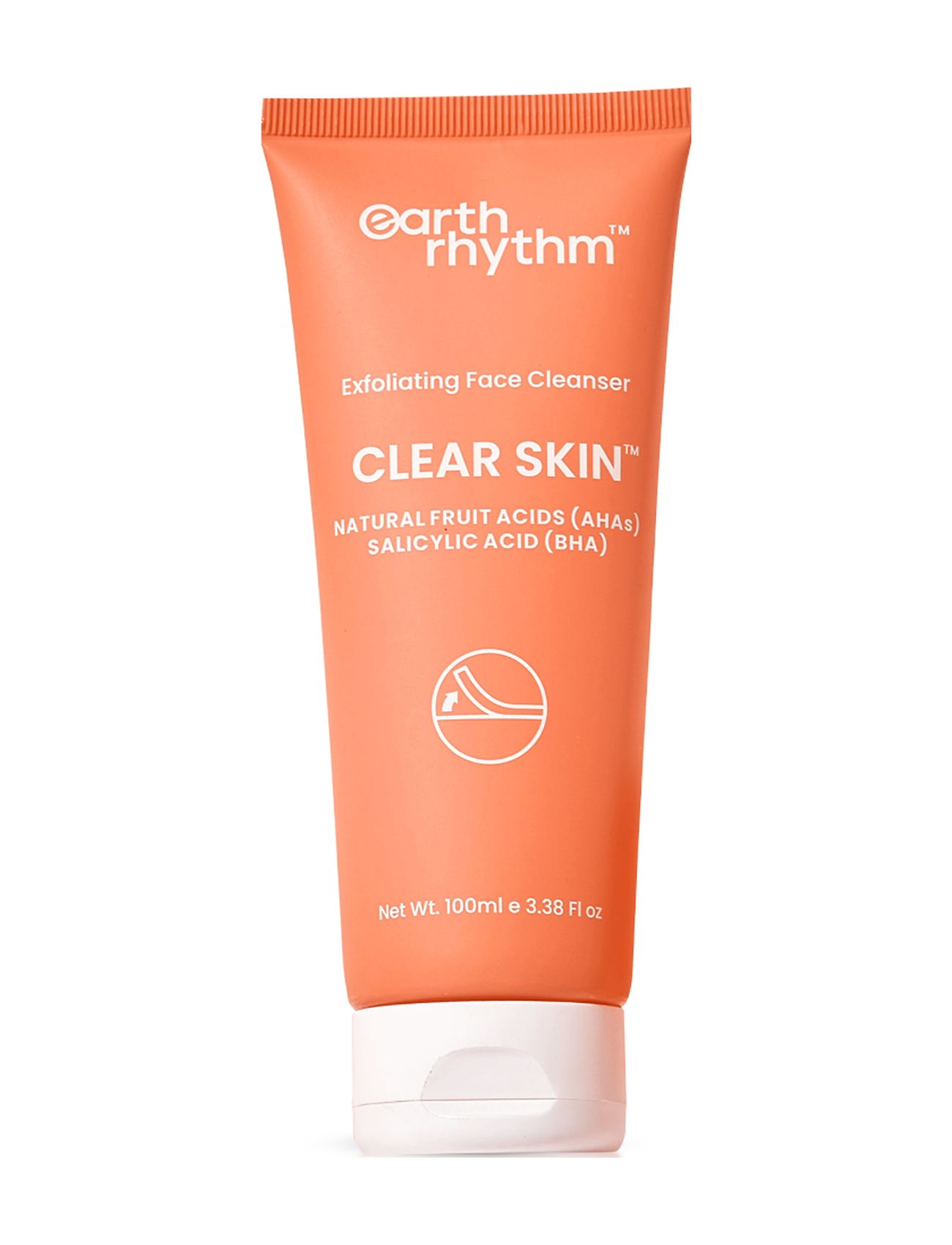 Exfoliating Face Cleanser With Aha & Bha Beauty Women Skin Care Face Peelings Nude Earth Rhythm