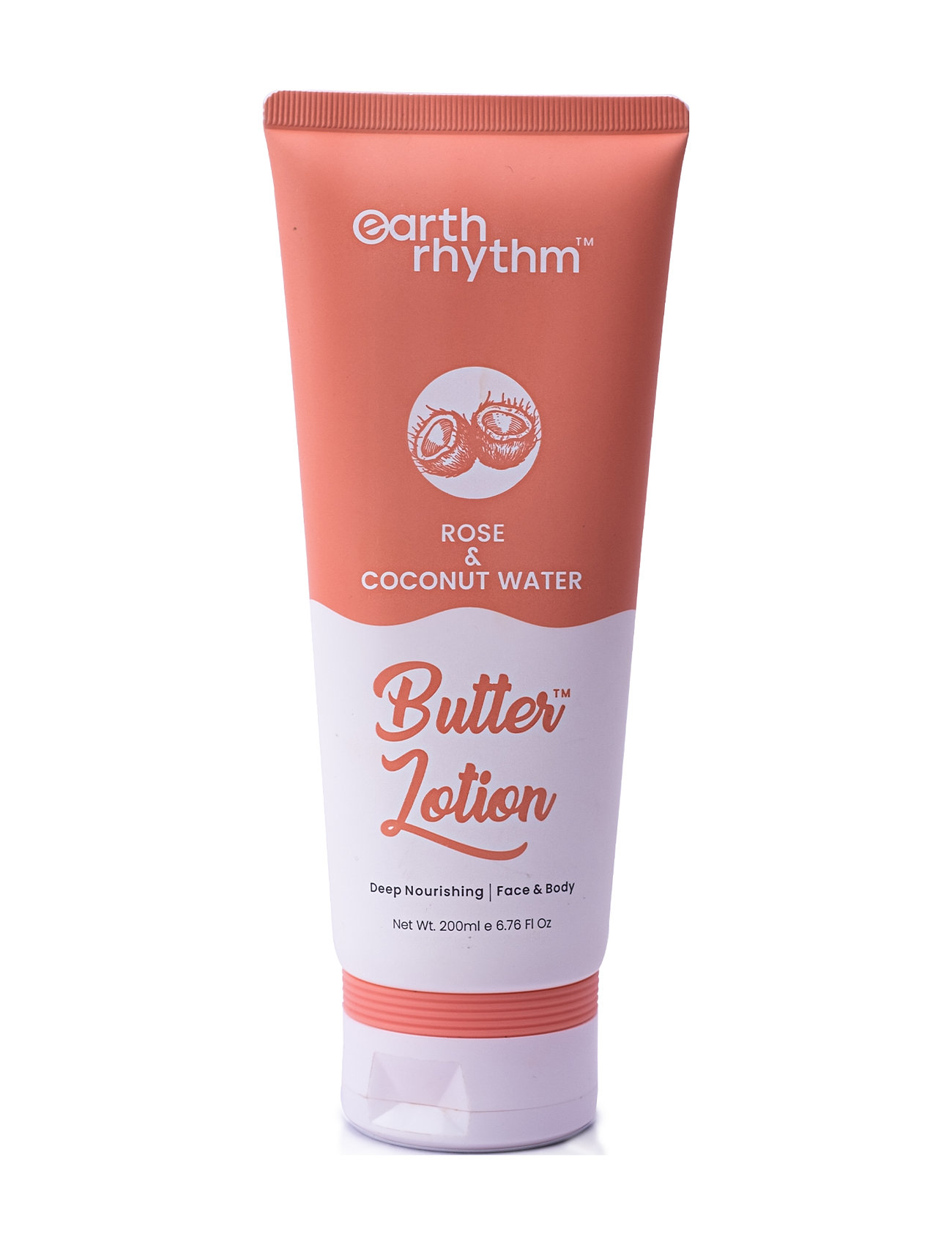 Rose & Coconut Water Butter Body Lotion Creme Lotion Bodybutter Nude Earth Rhythm
