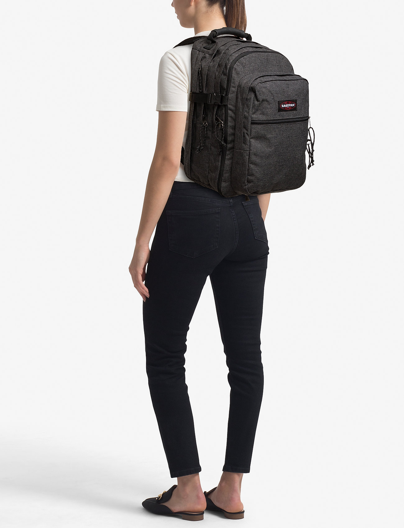 eastpak black denim