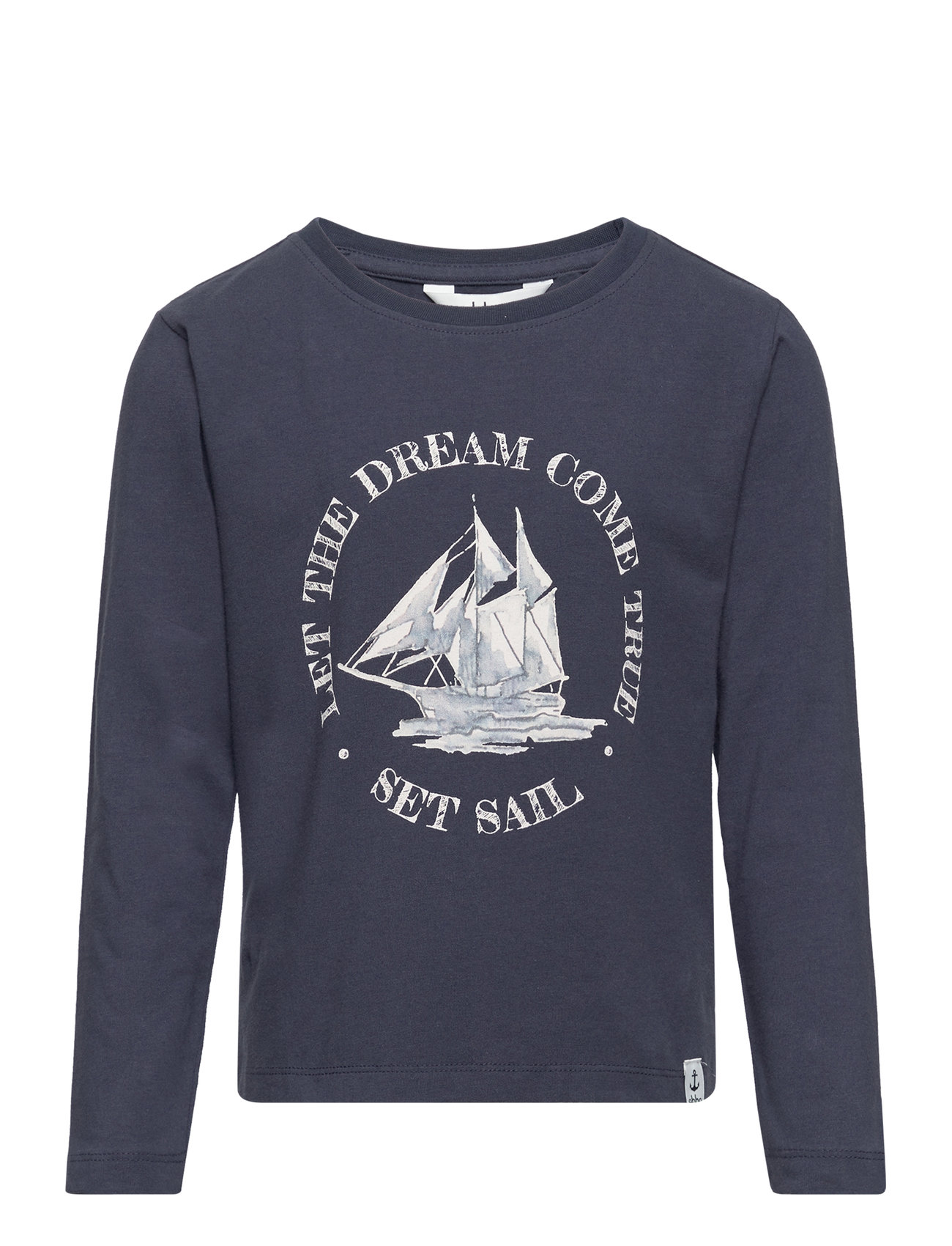 Crawford Ls Tee Navy Ebbe Kids 144258