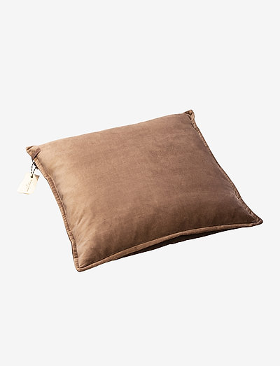 Beate Velour Pillow - cushions - grey