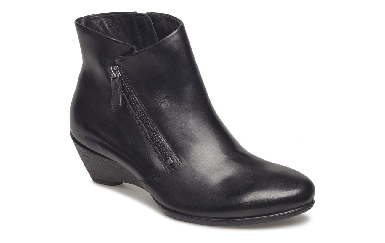 45 Grain W Semelle Dip Polyurethane Ecco Black Technology Intérieure Cuir Extérieure Sculptured Empeigne Full xTw4AY5q