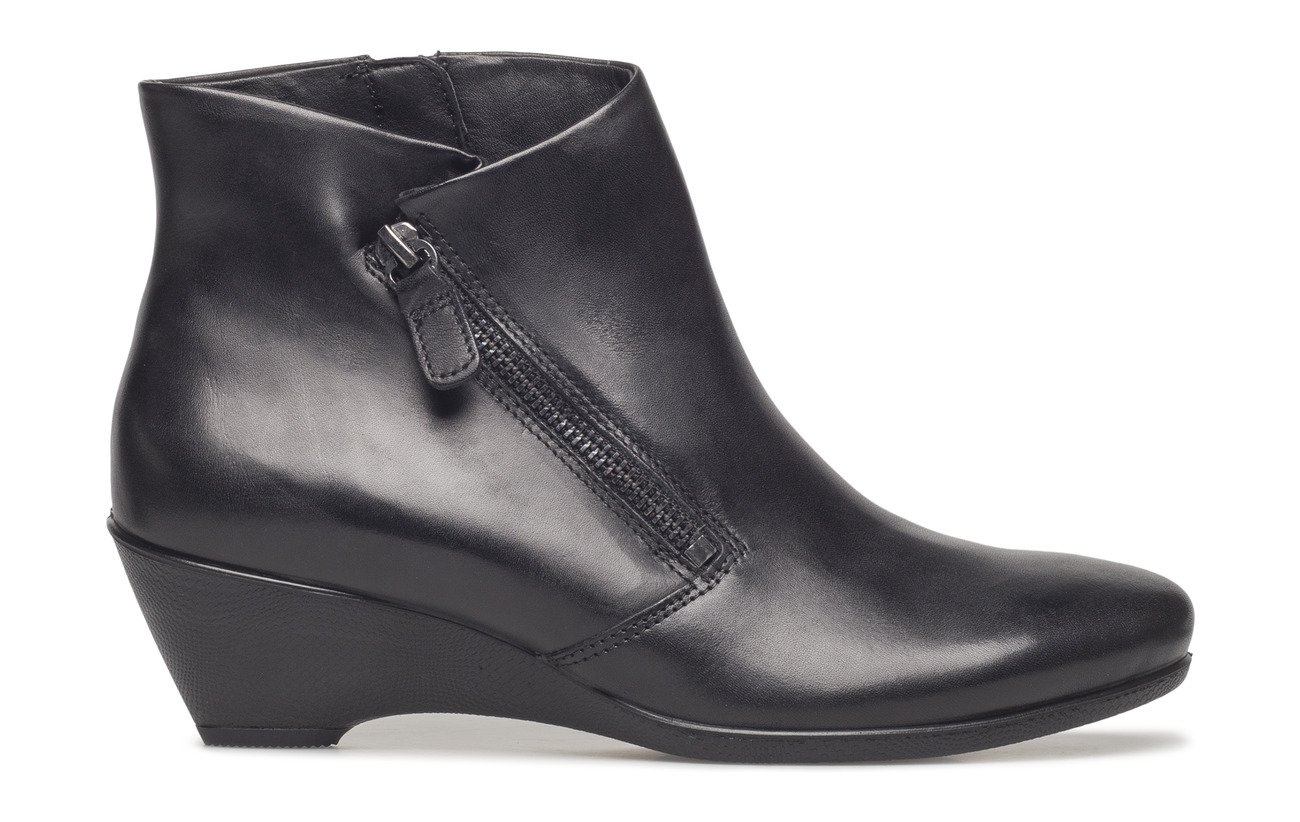 45 Grain W Semelle Dip Polyurethane Ecco Black Technology Intérieure Cuir Extérieure Sculptured Empeigne Full xTw4AY5q