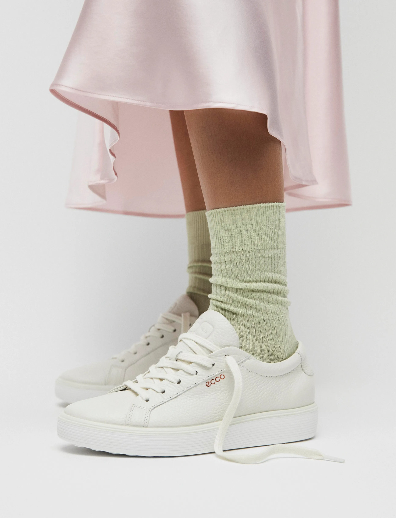 ECCO Soft 60 W, 42, White, Sneakers > Sneakers Med Lav Top, Dame