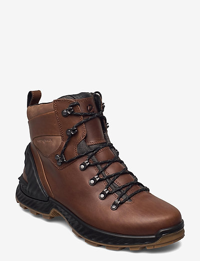 EXOHIKE M - laced boots - cocoa brown