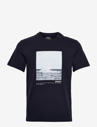 GLACIERALF T-SHIRT MAN - marškinėliai su paveiksliukais - navy