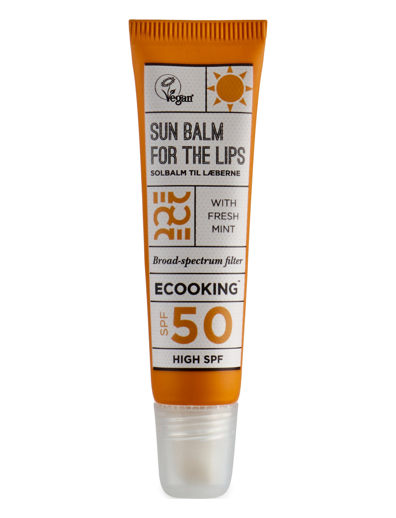 Sun Lip Balm Spf 50 - 15 Ml Læbebehandling Nude Ecooking