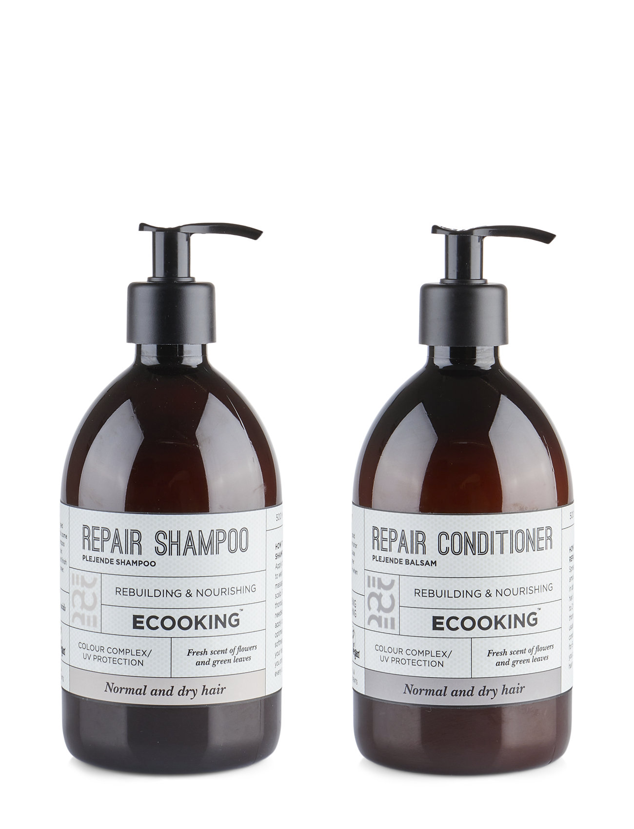 Set Repair Shampoo 500 Ml & Repair Conditi R - 500 Ml Hår Conditi R Balsam Nude Ecooking