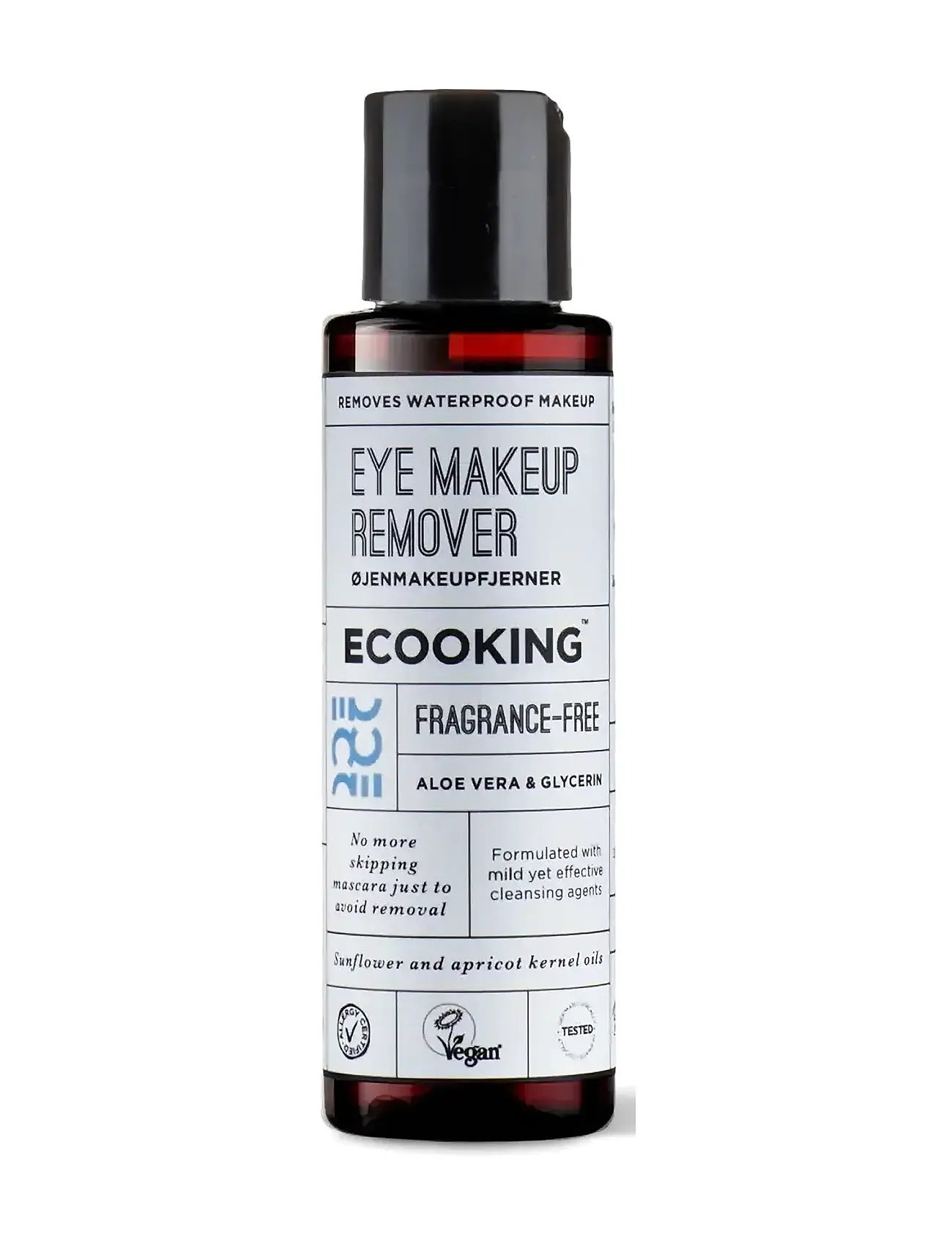 ECOOKING Eye Makeup Remover - 100 ml, 100 ml, Black, Rensemidler > Makeupfjernere, Dame