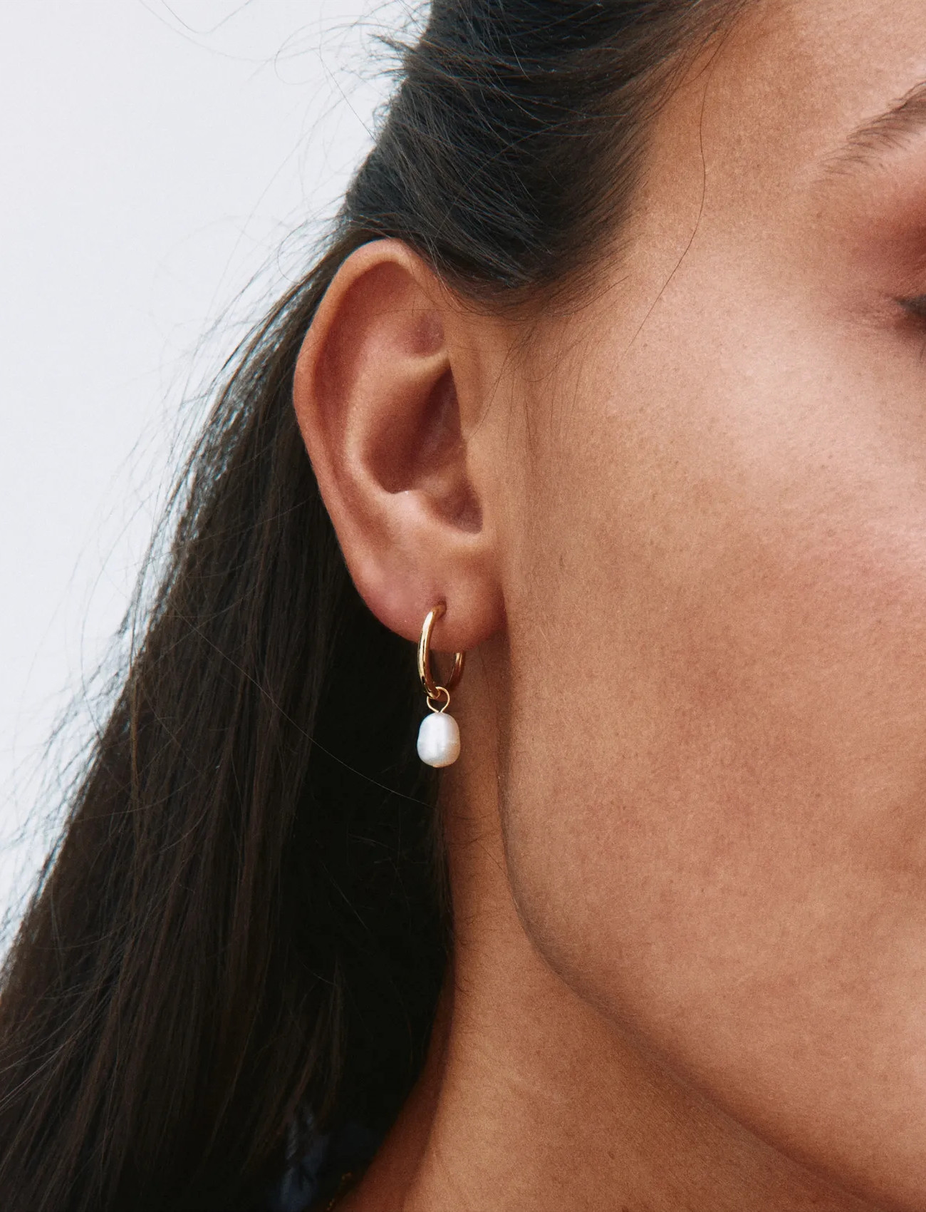 Edblad Perla Hoops, One Size, Gold, Øreringe > Creoler, Dame