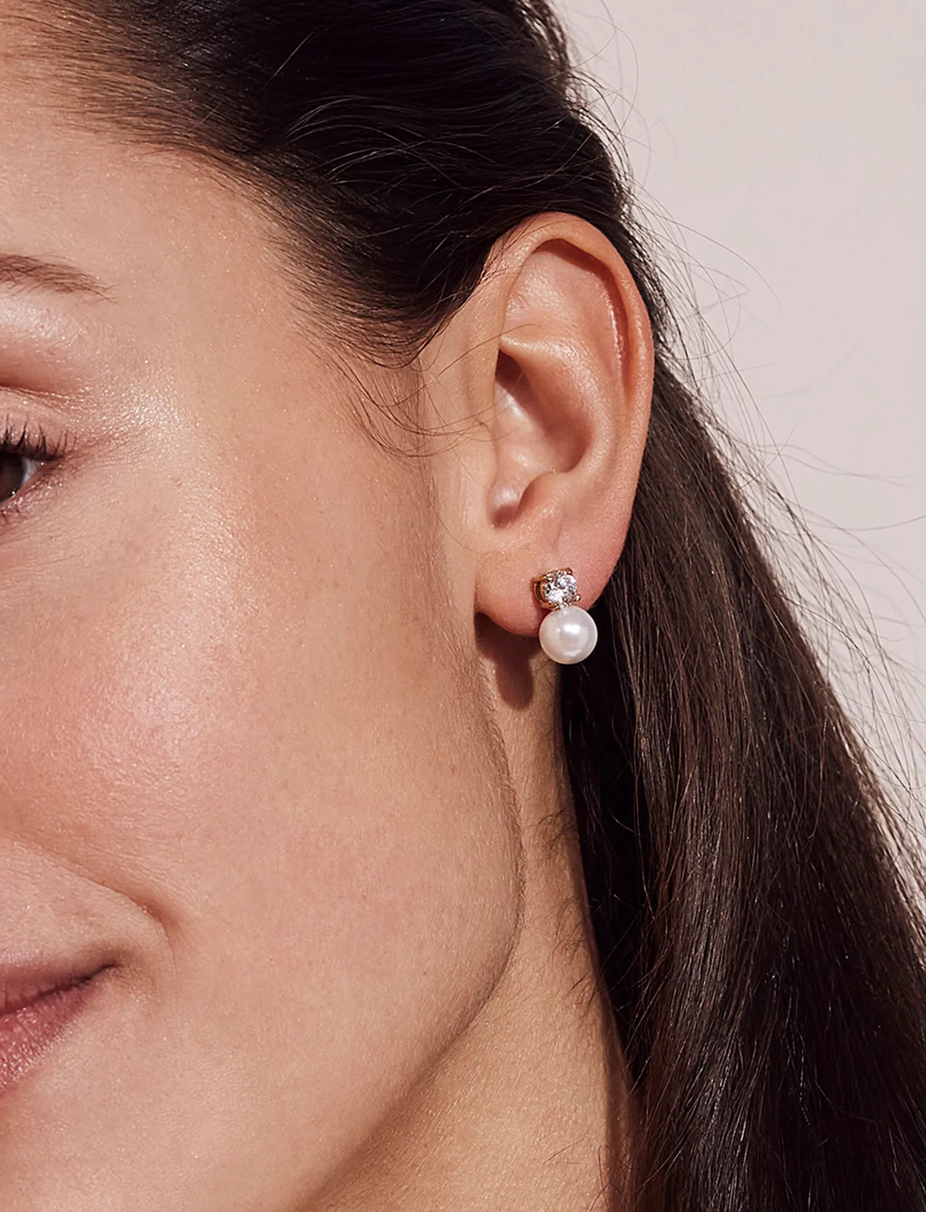 Edblad Luna Studs L, One Size, Gold, Øreringe > Øreringe Med Vedhæng, Dame