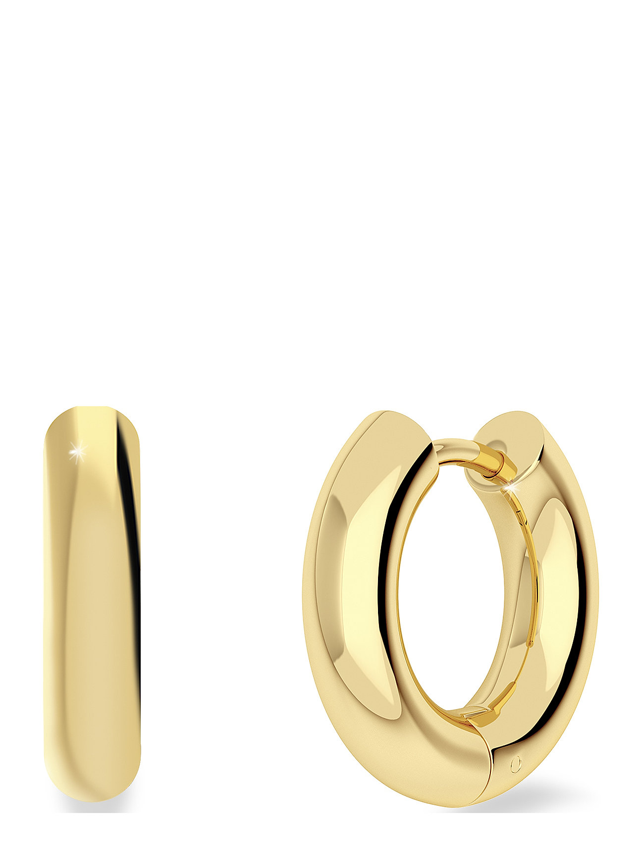 Edblad Chunky Hoops Gold - Creoler - Boozt.com