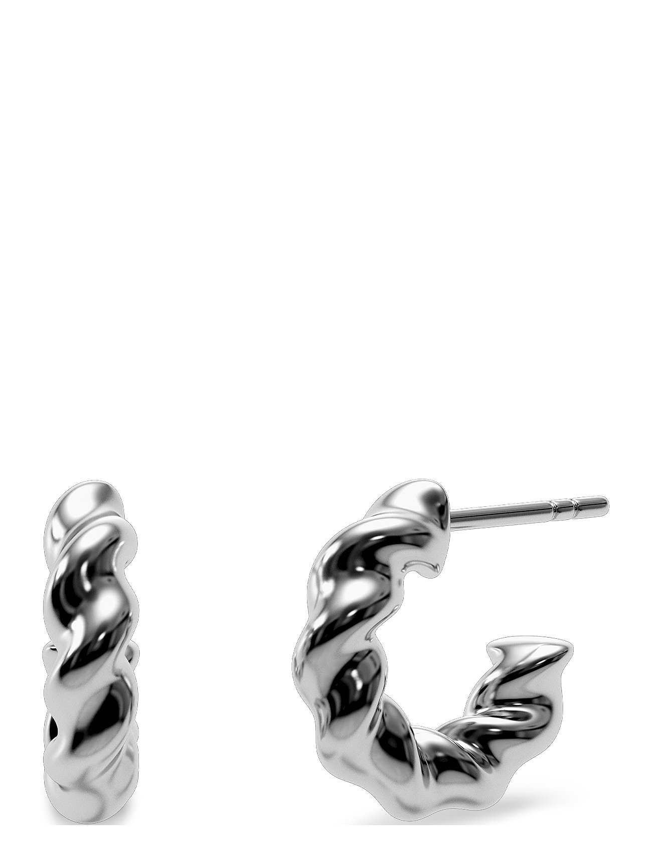 Indio Creoles S Steel Accessories Jewellery Earrings Hoops Silver Edblad