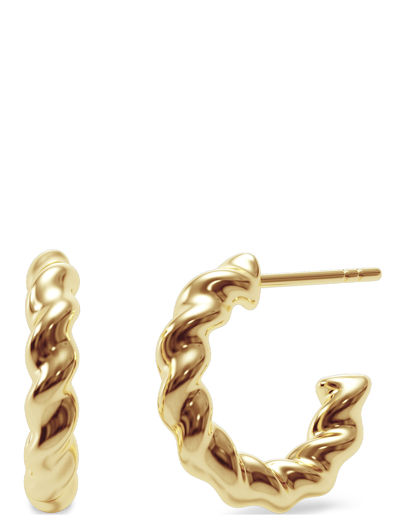Indio Creoles L Gold Accessories Jewellery Earrings Hoops Gold Edblad