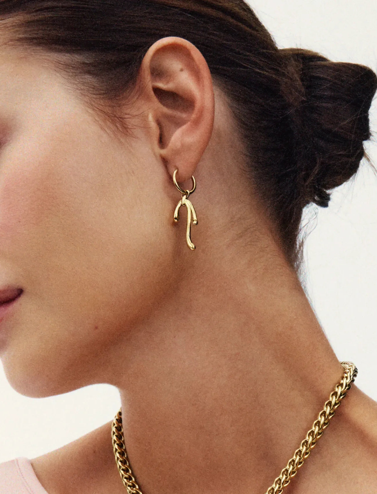 Edblad Lace Hoops Gold, One Size, Gold, Øreringe > Creoler, Dame