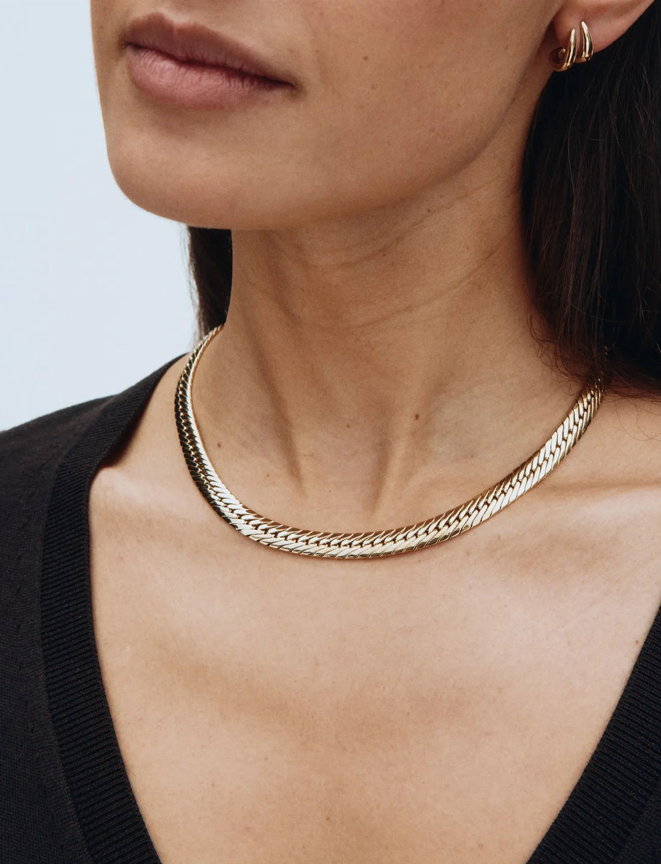 Edblad Hera Chain Necklace Gold, One Size 44 cm, Gold, Halskæder > Kædehalskæder, Dame