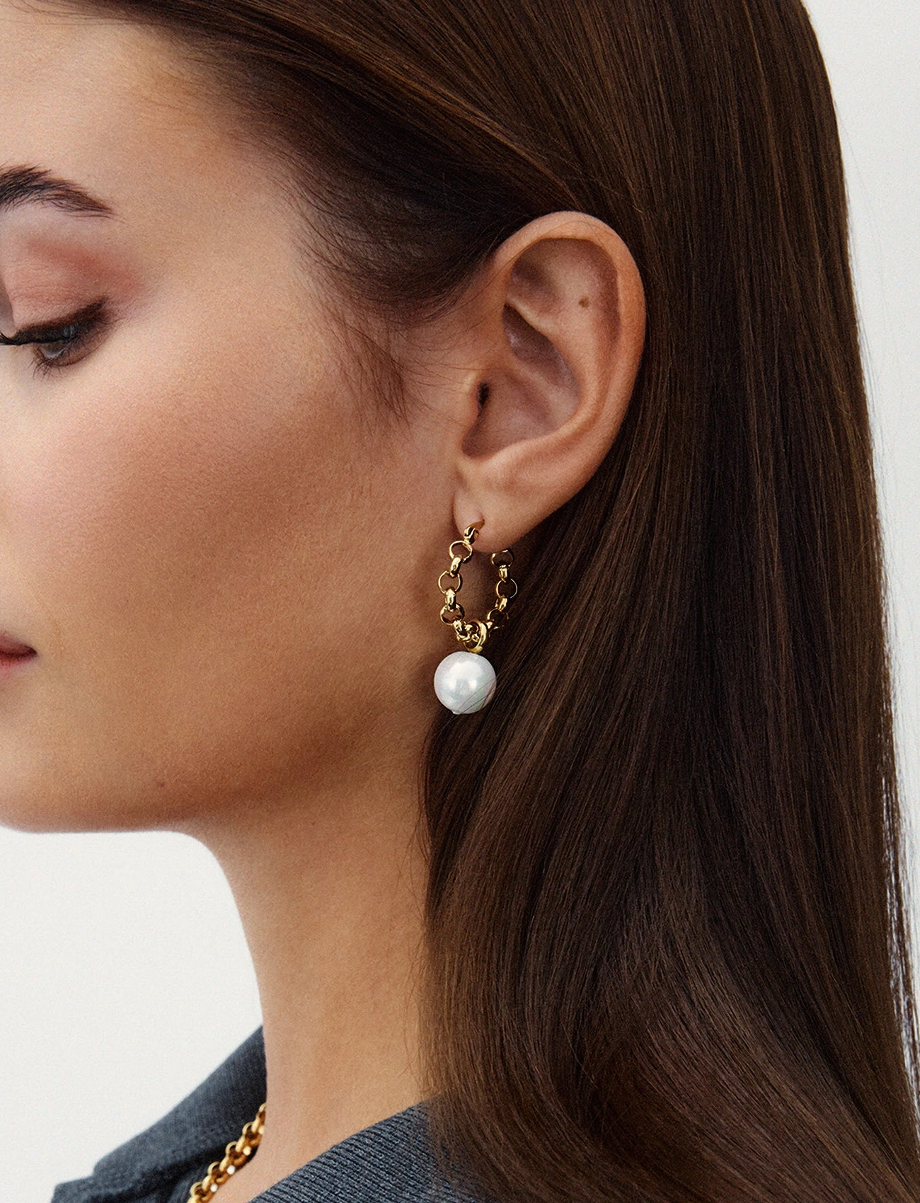 Edblad Lexie Hoops Gold, One Size, Gold, Øreringe > Creoler, Dame