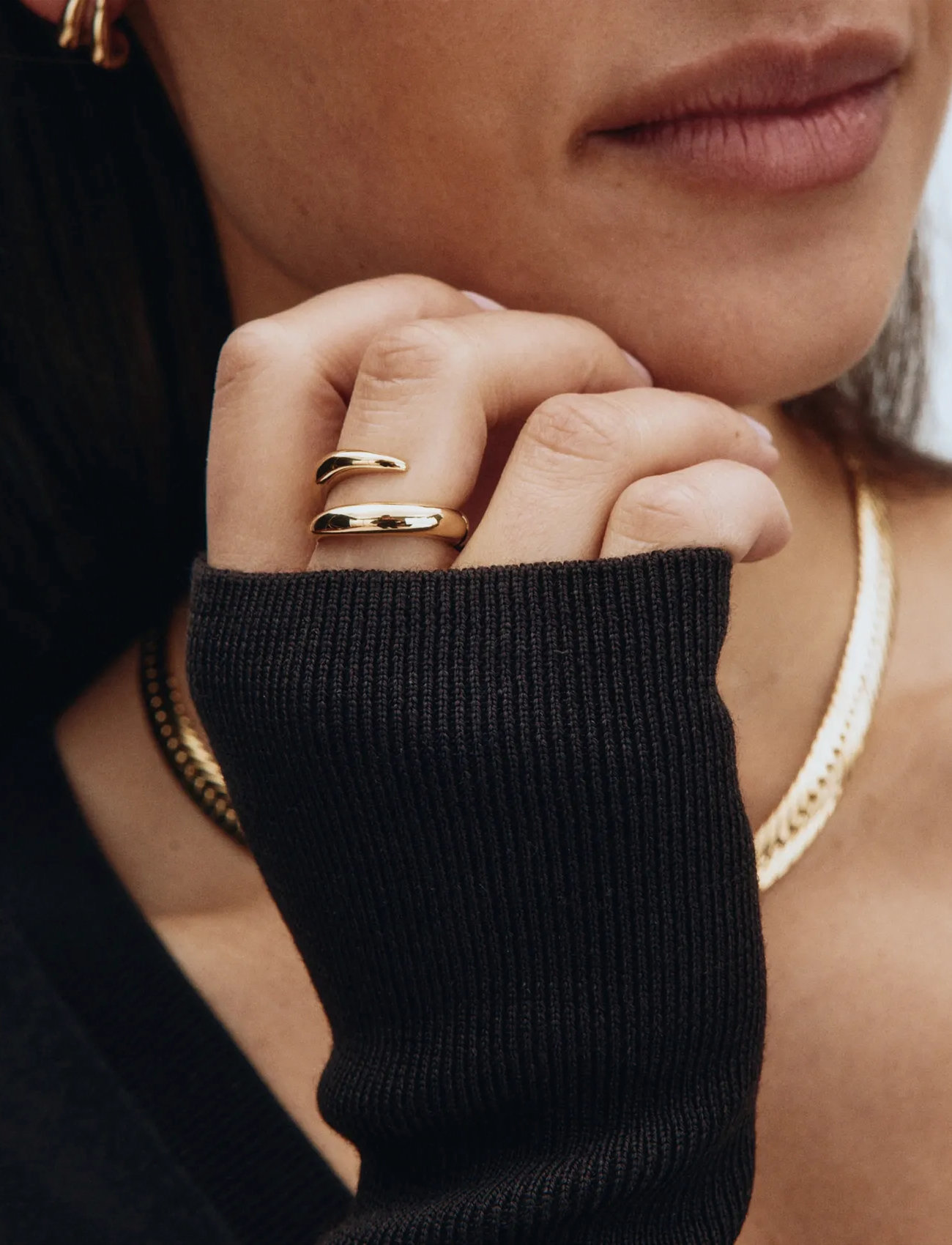 Edblad Spire Ring Gold, XL, Gold, Smykker > Ringe, Dame