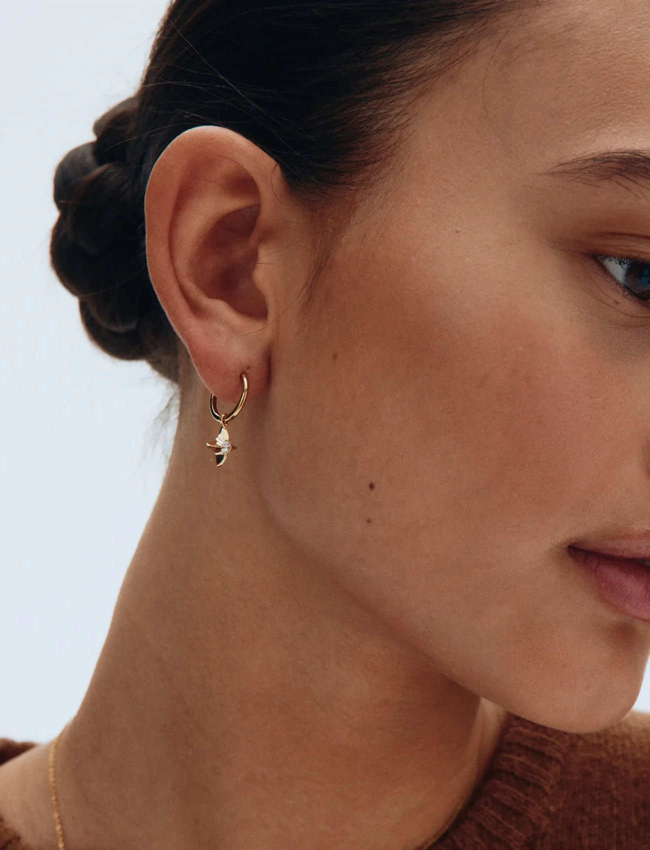 Edblad Stellar Hoops Gold, One Size, Gold, Øreringe > Creoler, Dame