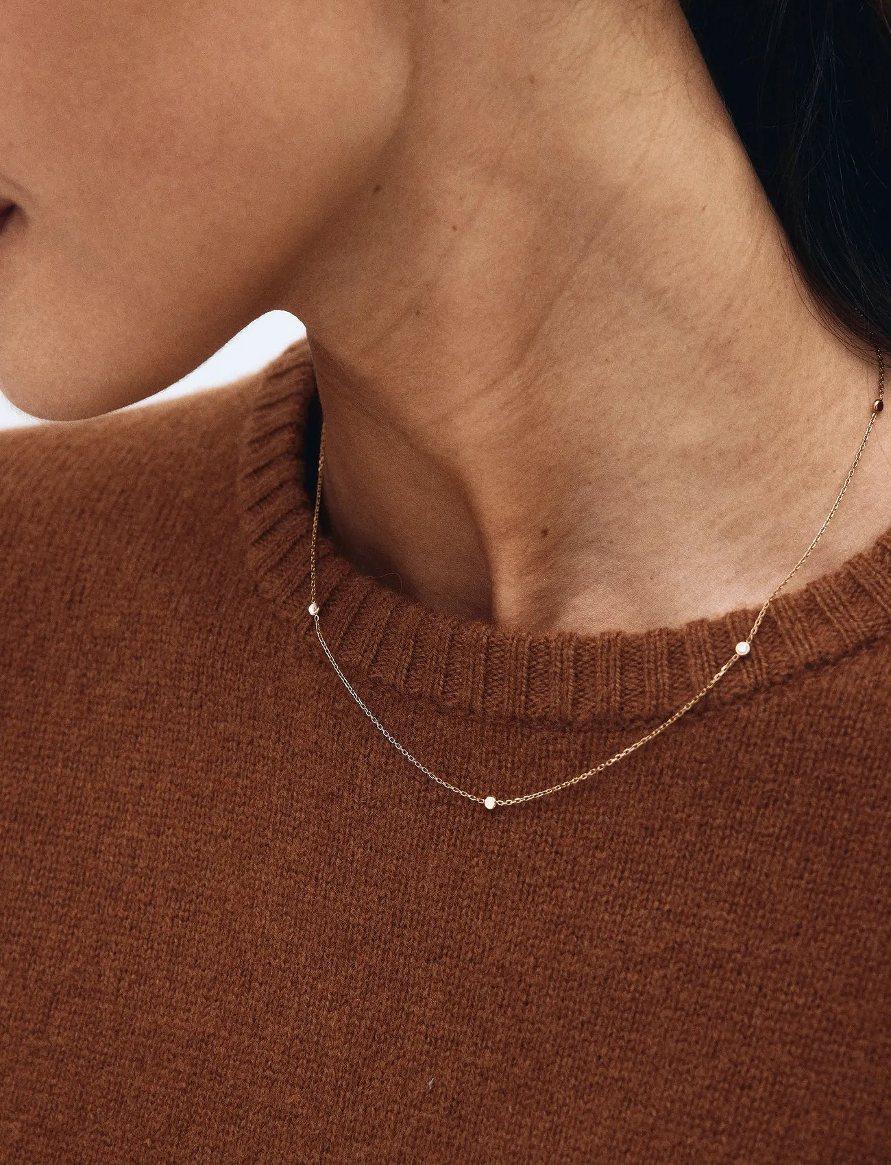 Edblad Petite Necklace Gold, One Size 45 cm, Gold, Halskæder > Kædehalskæder, Dame