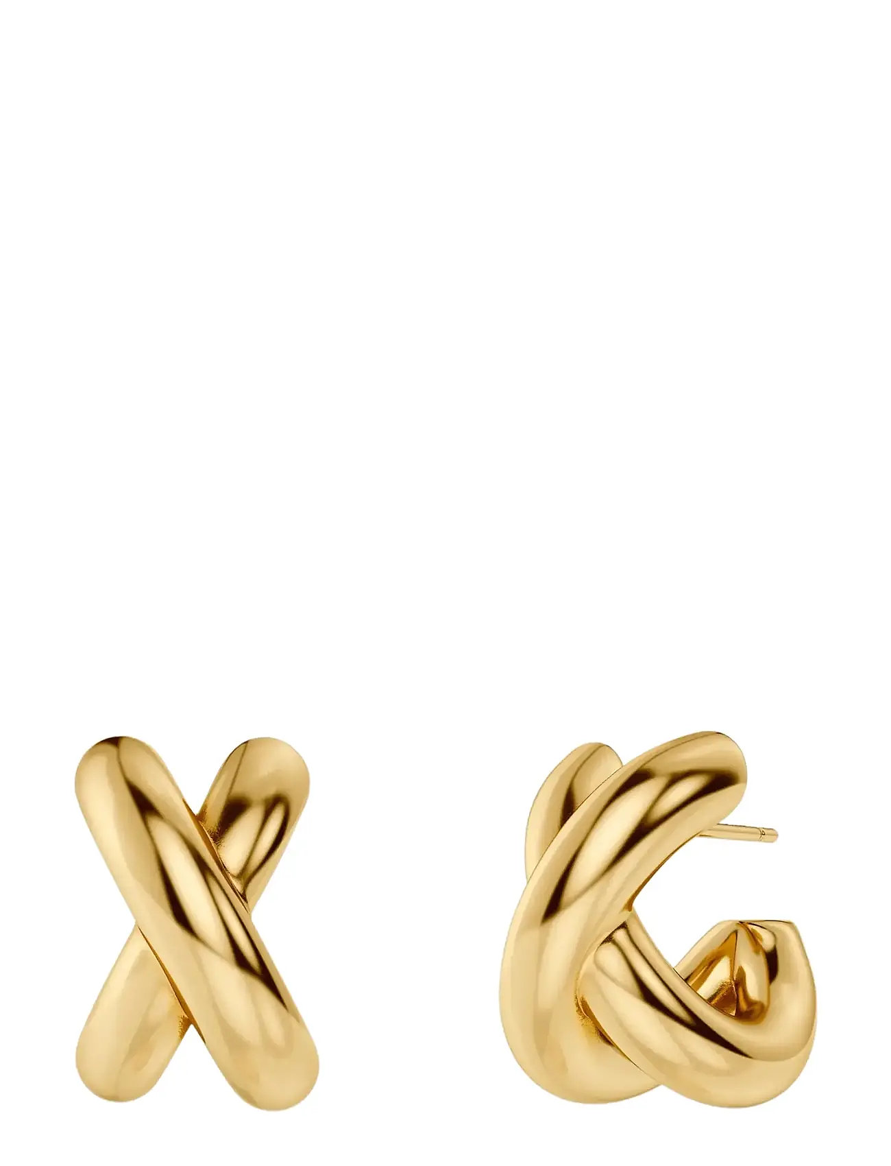 Edblad Alexa Hoops L Gold, One Size, Gold, Øreringe > Creoler, Dame