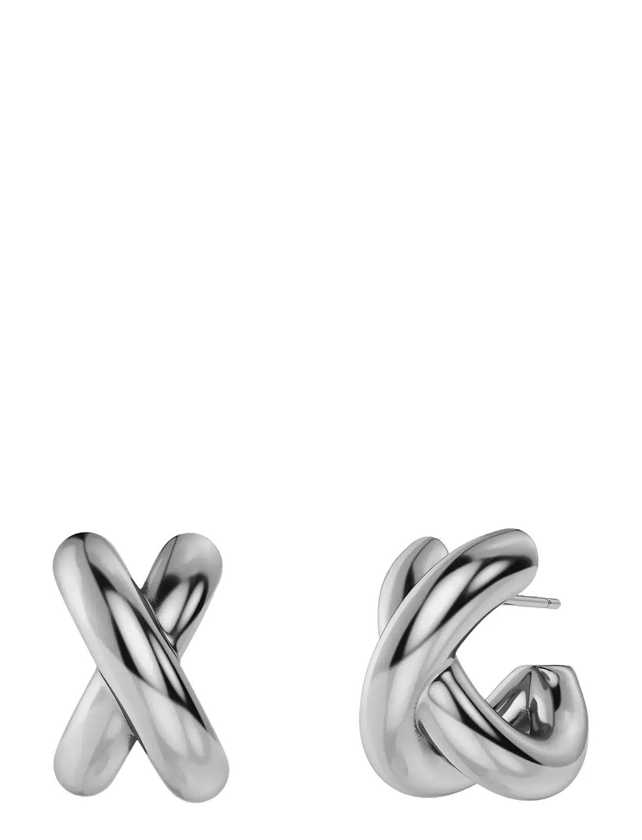 Edblad Alexa Hoops L Steel, One Size, Silver, Øreringe > Creoler, Dame