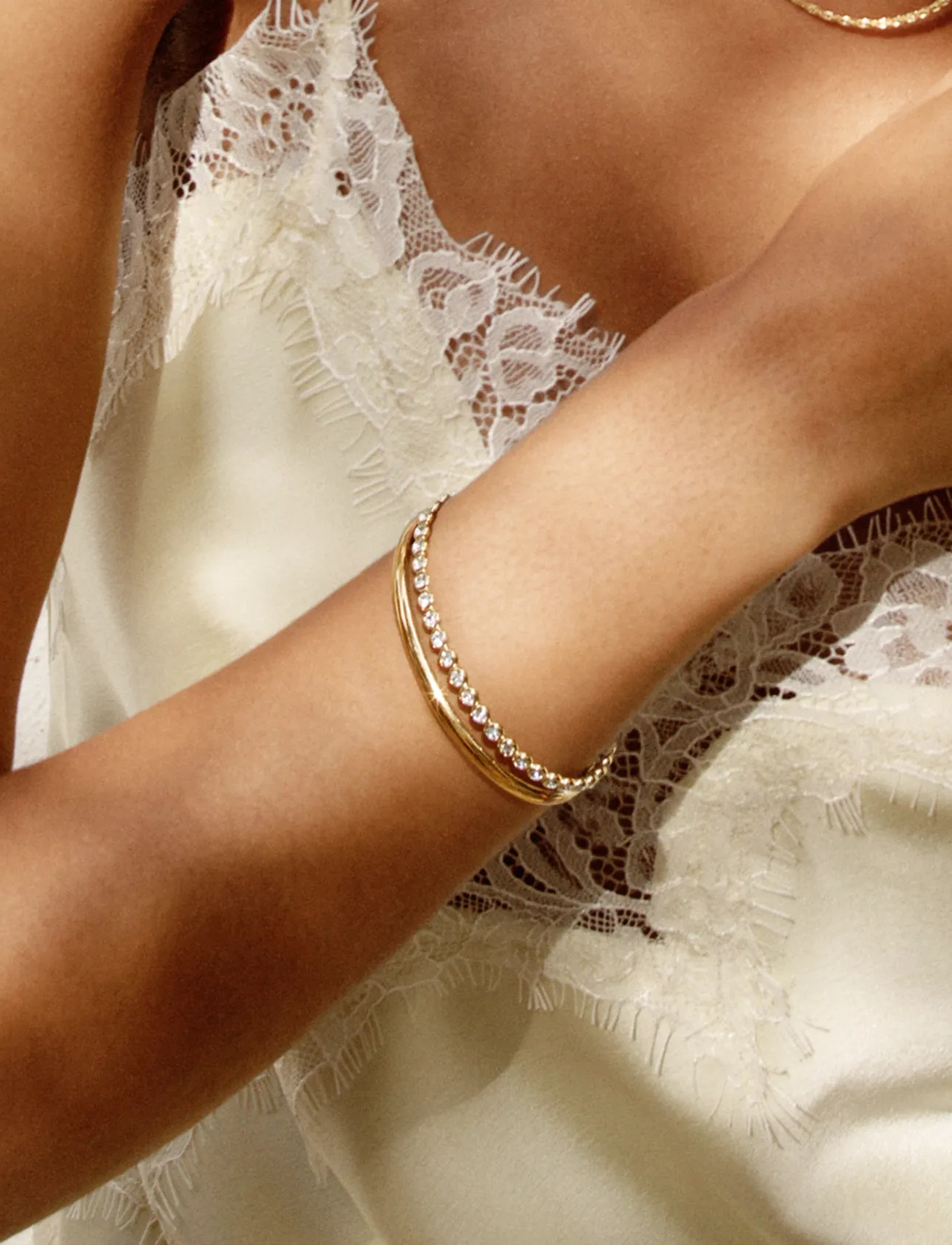 Edblad Grace Bangle Gold, S, Gold, Armbånd > Armringe, Dame