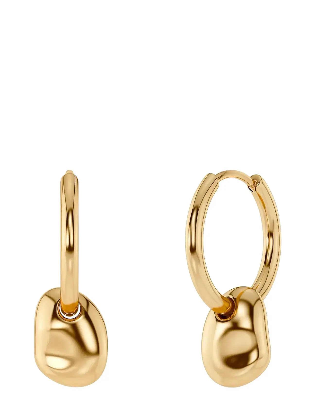 Edblad Leora Hoops Gold, One Size, Gold, Øreringe > Creoler, Dame