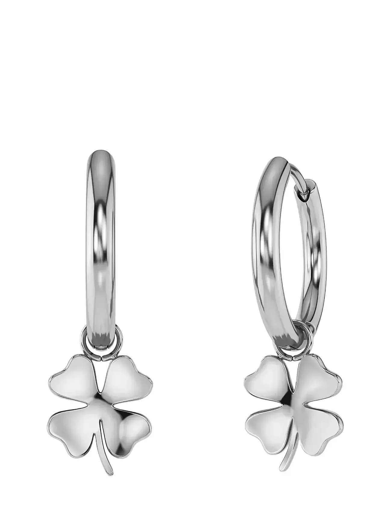 Edblad Lucky Hoops Mini Steel, One Size, Silver, Øreringe > Creoler, Dame