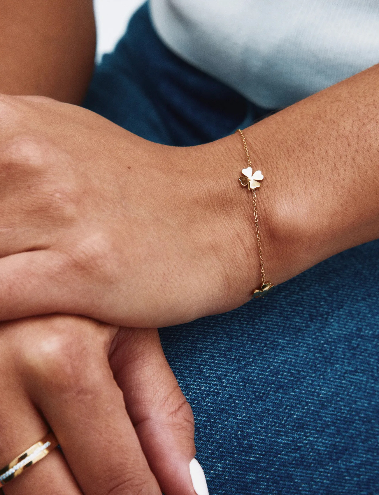 Edblad Lucky Bracelet Mini Gold, One Size, Gold, Armbånd > Kædearmbånd, Dame
