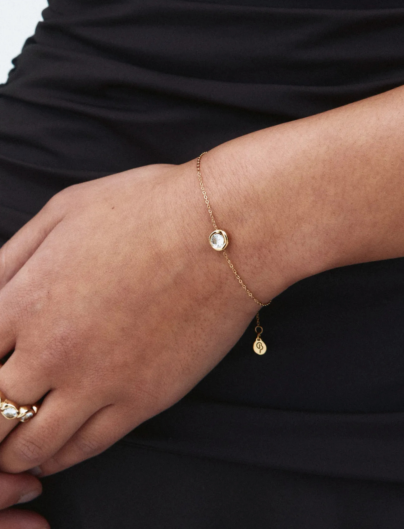 Edblad Ocean Gem Bracelet S Gold, One Size, Gold, Armbånd > Kædearmbånd, Dame