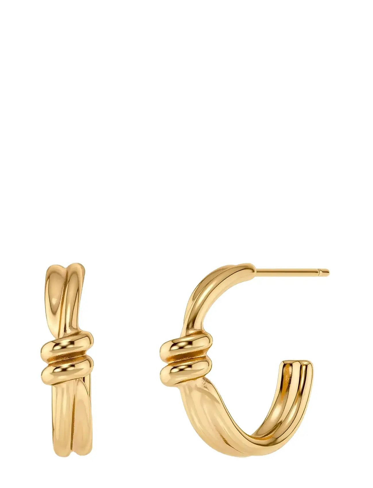 Edblad Swivel Hoops Gold, One Size, Gold, Øreringe > Creoler, Dame