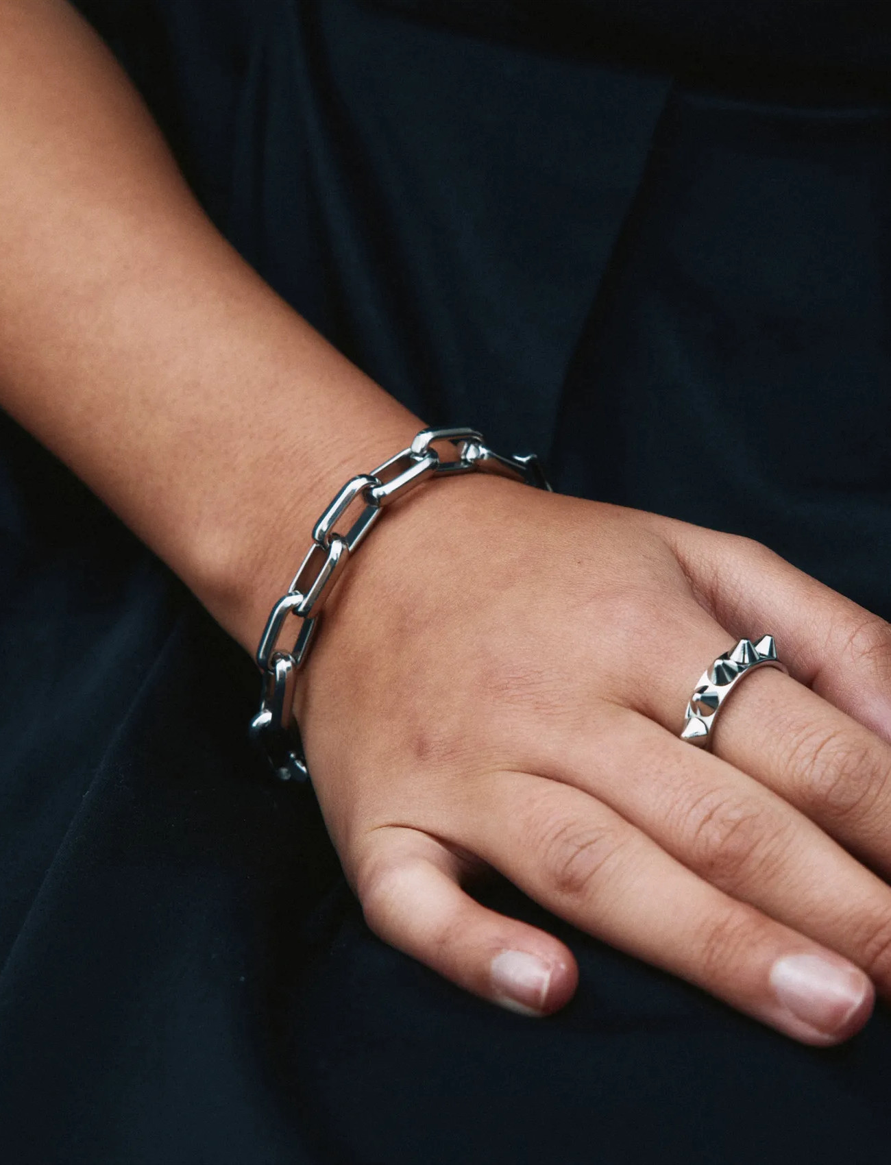 Edblad Box Chain Maxi Bracelet Steel, S, Silver, Armbånd > Kædearmbånd, Dame