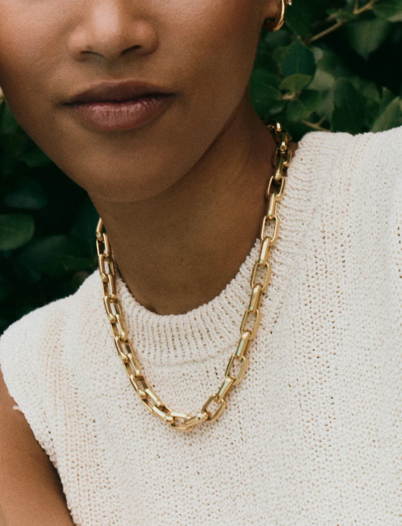 Edblad Box Chain Maxi Necklace Gold, One Size 45 cm, Gold, Halskæder > Kædehalskæder, Dame