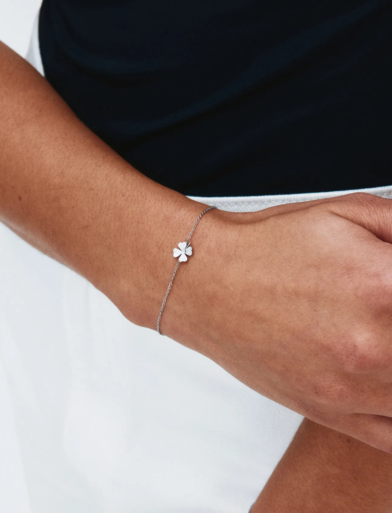 Edblad Lucky Mini Bracelet Steel, One Size, Silver, Armbånd > Kædearmbånd, Dame