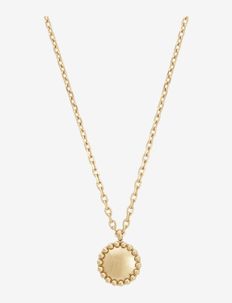 Dot Necklace Gold - hangandi hálsmen - gold