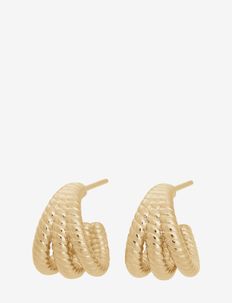Rope Creoles Triple Gold - hoops - gold