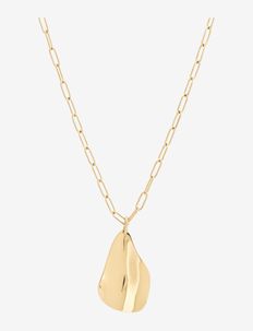 Oyster Necklace Gold - naszyjniki z wisiorkami - gold