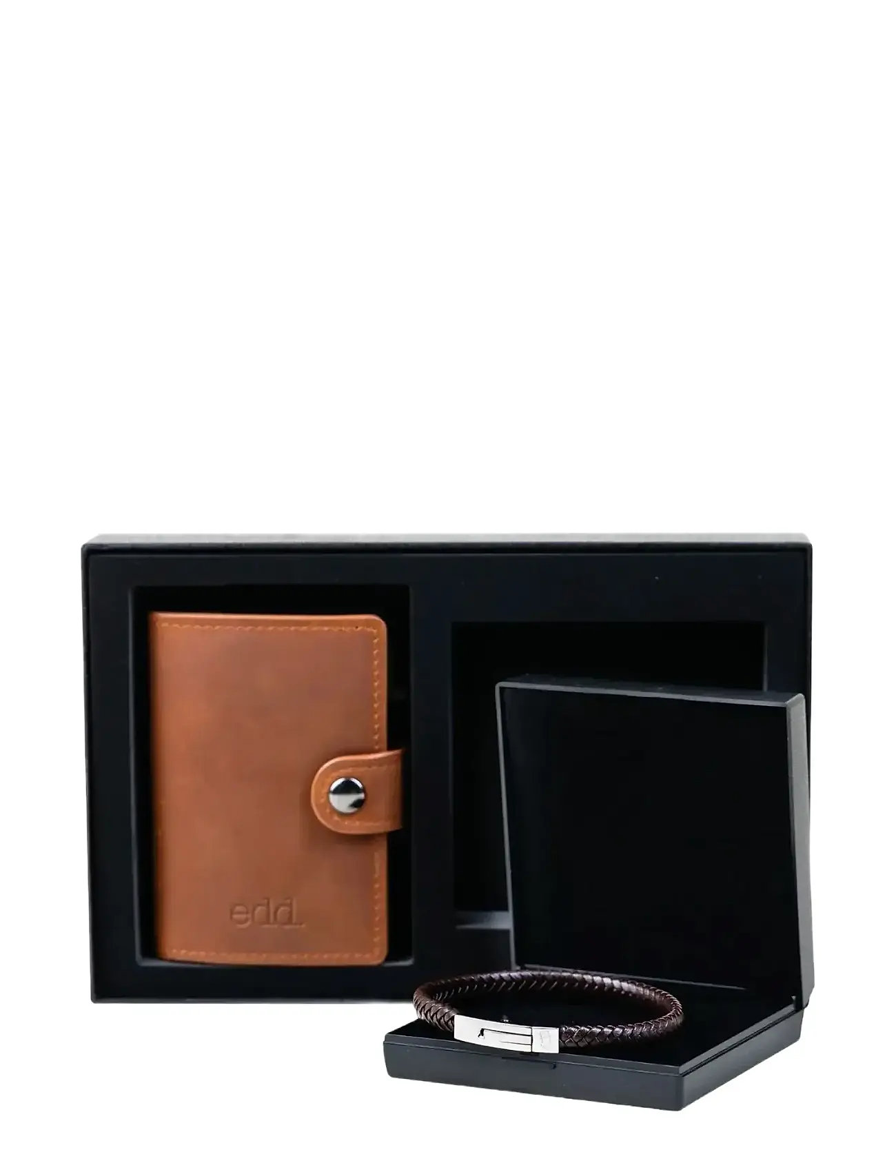 EDD. Gift Set Card Holder/Armband Schwarz - 5 Cm - Herren