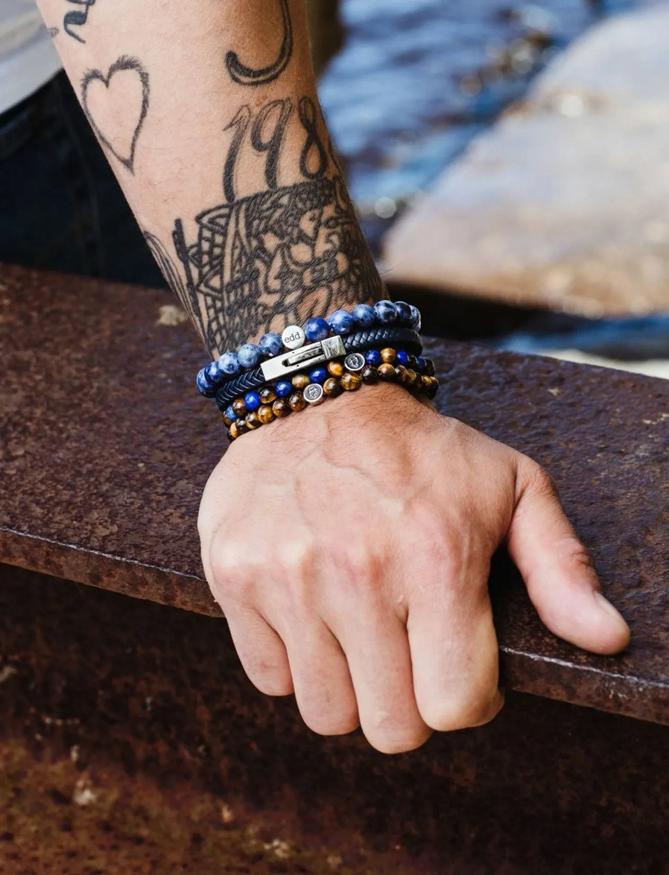 edd. Mix & Match, 5 cm, Multi/patterned, Smykker > Armbånd, Herre